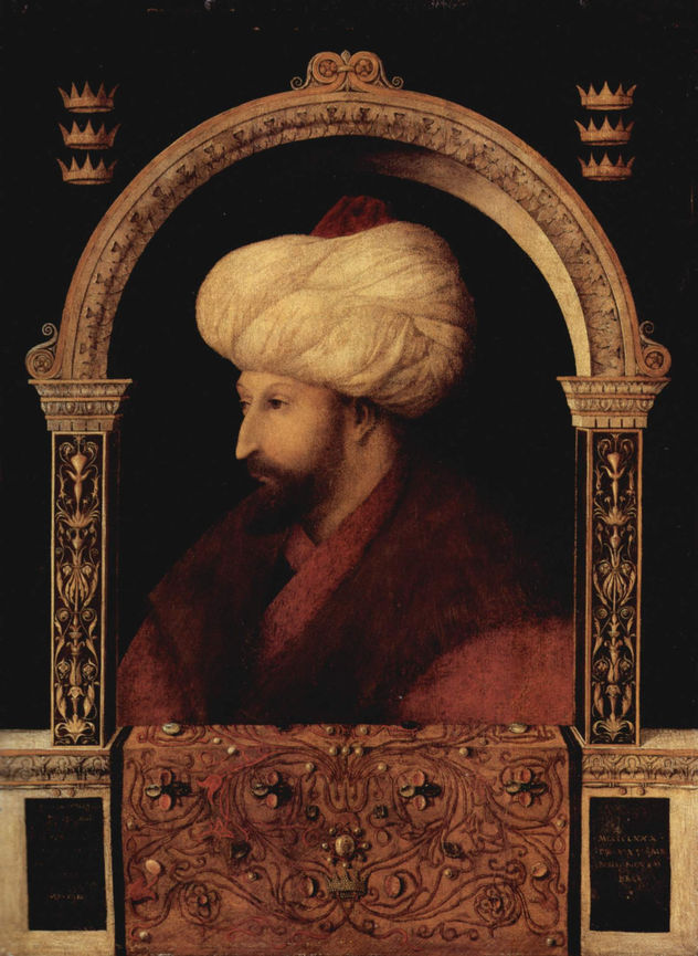 Retrato del sultán Mehmed II. Fatih, "El Conquistador"