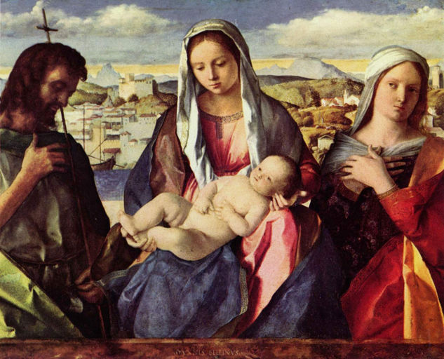 Madonna con San Juan Bautista y una Santa 