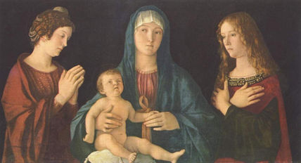Madonna y dos santos
