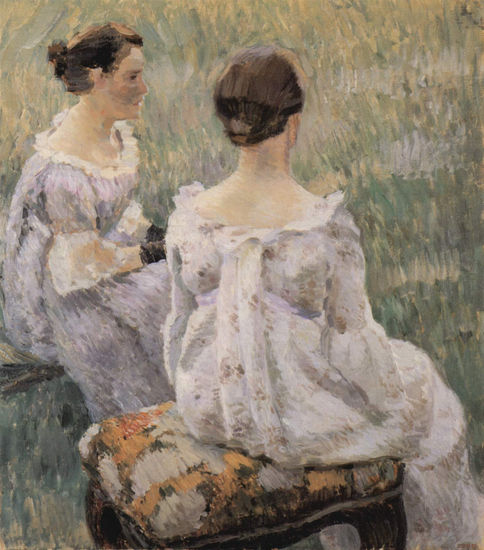 Two Ladies Sitting 