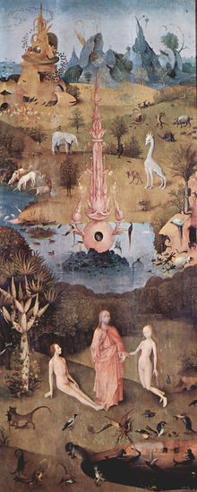 The Garden of Earthly Delights, Left Panel 