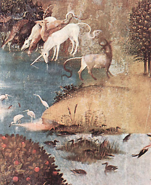 The Garden of Earthly Delights, Left Panel