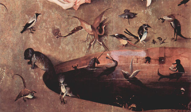 The Garden of Earthly Delights, Left Panel