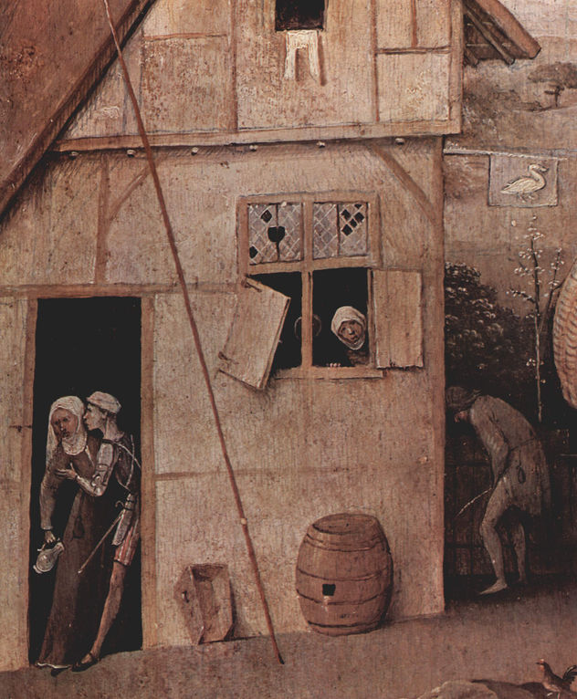 El vagabundo (El hijo pródigo), tondo, detaille