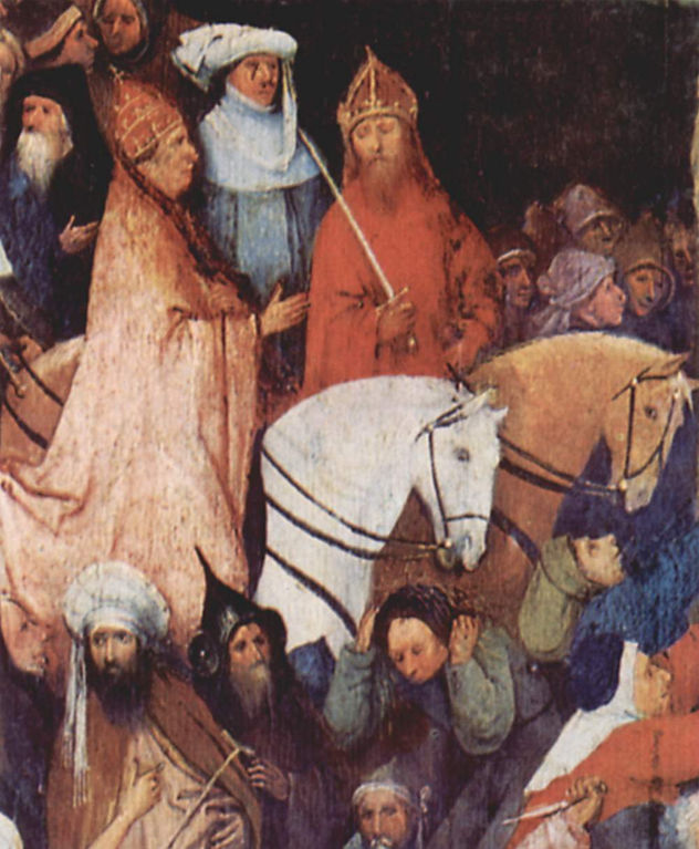 El carro de heno, tríptico, panel central