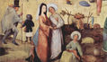 The Hay Wagon, Triptych, Central Panel