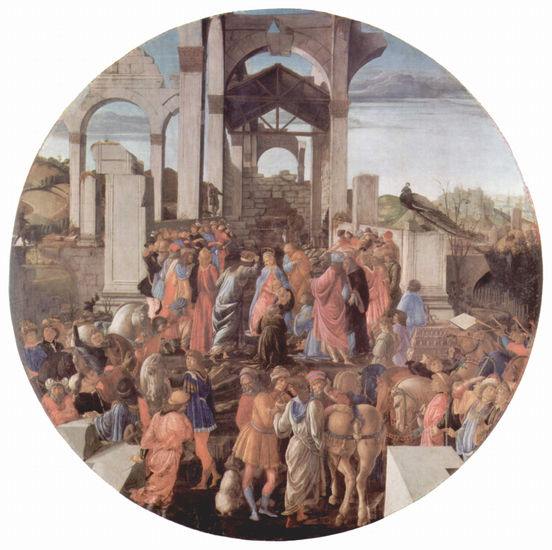 The Adoration of the Magi (London), tondo 