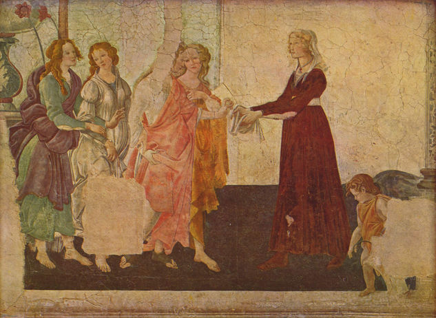 Frescos de la Villa Lemmi near Florence, scene 