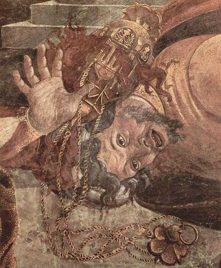 Frescos en la Capilla Sixtina de Roma, escena 