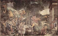 Frescos in the Sistine Chapel of Rome, scene