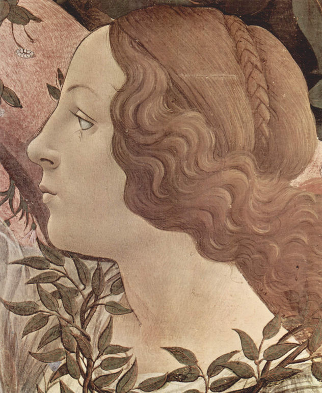 Nacimiento de Venus, detalle