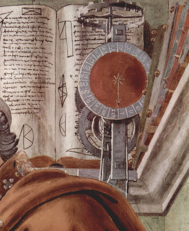 San Augustín en meditación, detalle