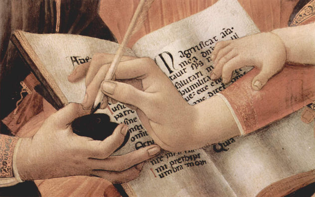 Virgen del Magnificat, escena