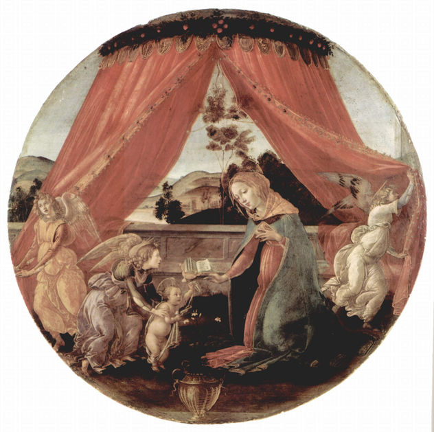 Virgen del Padiglione, escena