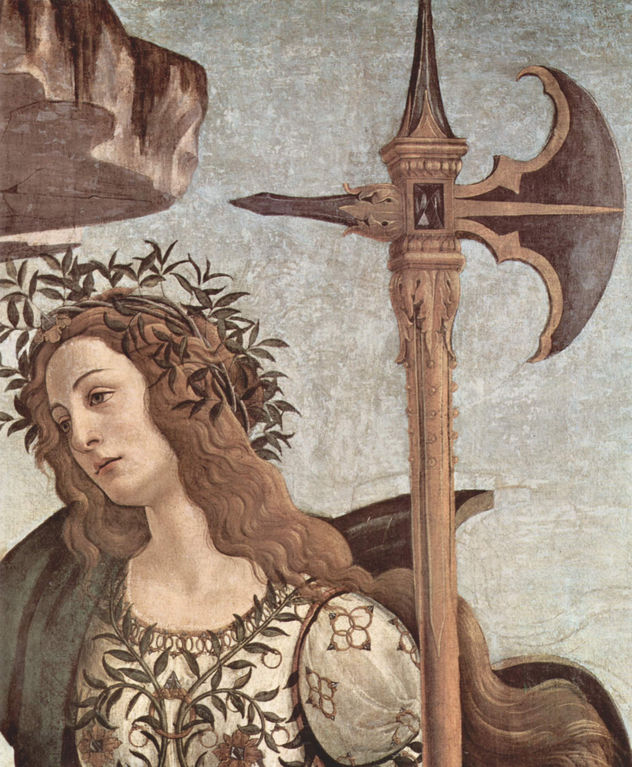 Minerva y el centauro, detalle
