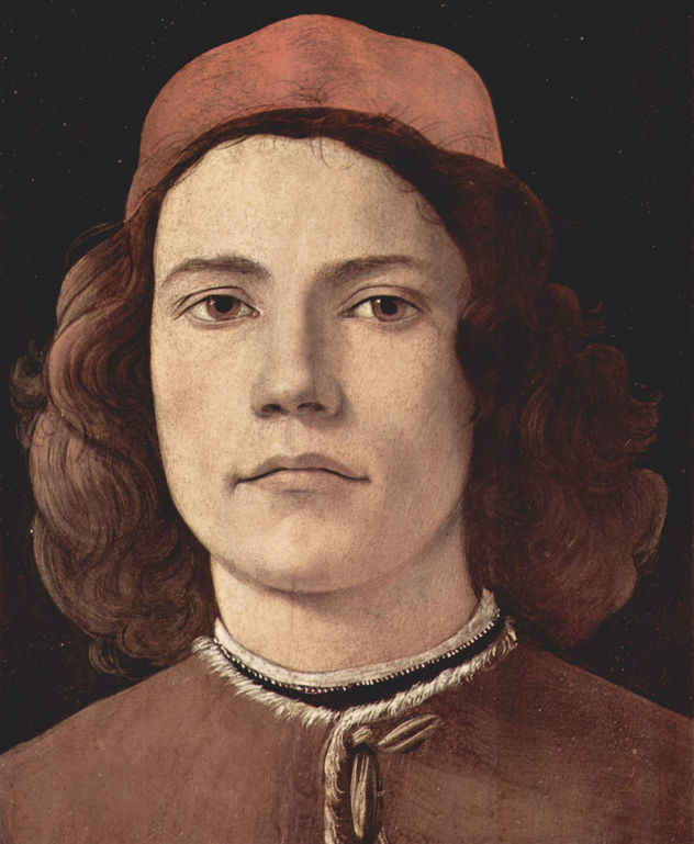 Retrato de un joven, detalle