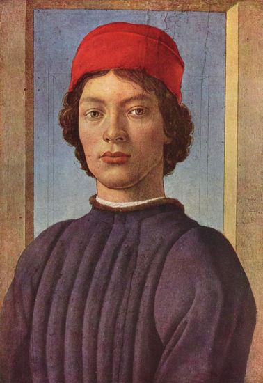 Retrato de un joven con gorra roja 