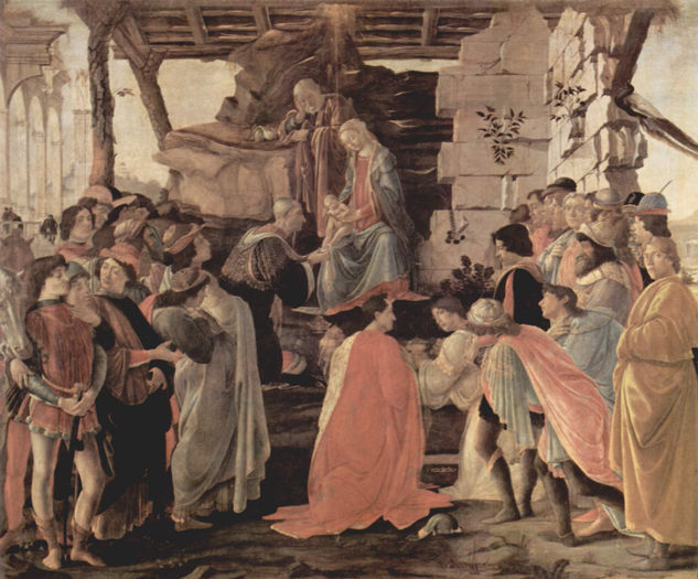 Altar Zanobi, Adoration of the Three Wise Men, representation of the personalities of the Medici as the Kings 