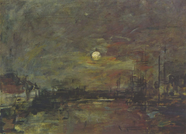 Sunset over the Port of Le Havre