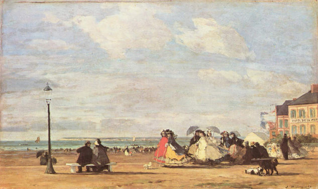 Empress Eugenie on the Beach at Trouville 