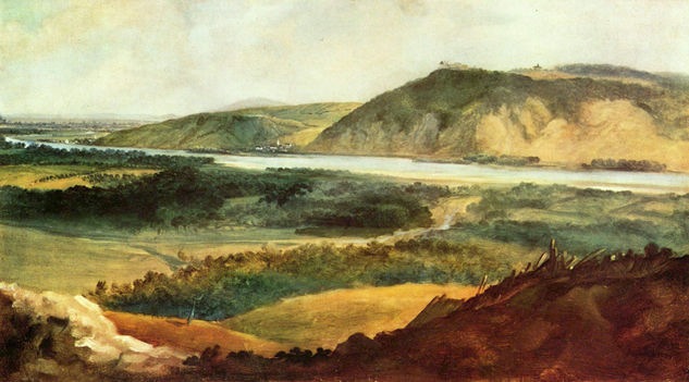 Landscape of the Danube near Vienna 