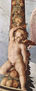 Frescos de la capilla de Eleonora de Toledo en el Palazzo Vecchio en Florencia, fresco de techo, detalle