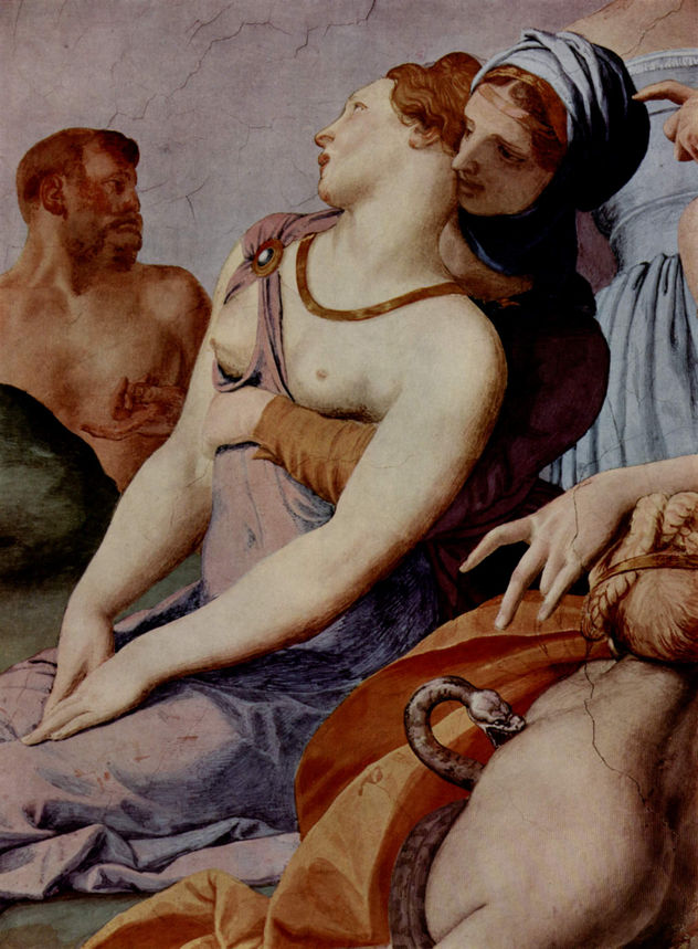 Frescos de la capilla de Eleonora de Toledo en el Palazzo Vecchio en Florencia, pared de entrada.