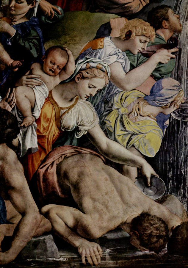 Frescos de la capilla de Eleonora de Toledo en el Palazzo Vecchio en Florencia, pared izquierda