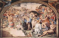 Frescos de la capilla de Eleonora de Toledo en el Palazzo Vecchio en Florencia, pared lateral derecha.