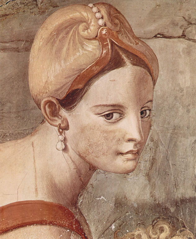 Frescos de la capilla de Eleonora de Toledo en el Palazzo Vecchio en Florencia, pared lateral derecha.