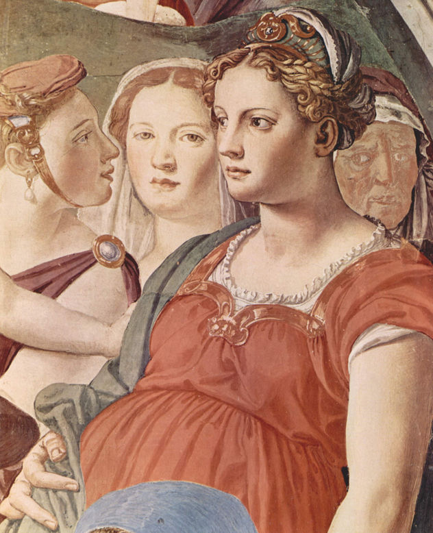 Frescos de la capilla de Eleonora de Toledo en el Palazzo Vecchio en Florencia, pared lateral derecha.