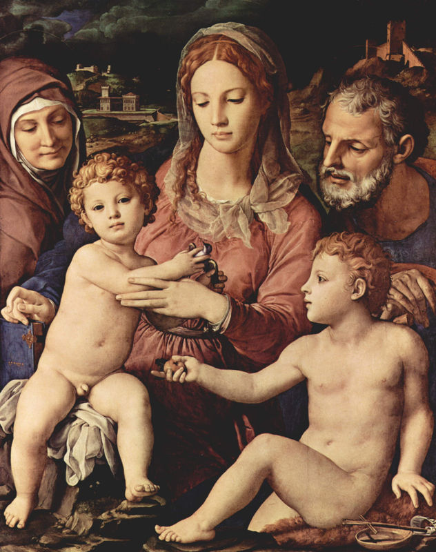 Holy Family with Saint Anne and Saint John the Baptist