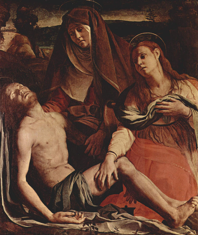 Pièta o Beweinung, escena