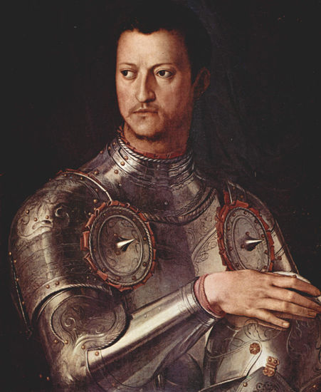 Porträt Cosimo I. de Medici in Rüstung 