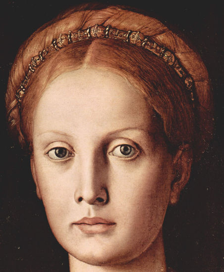 Portrait of Lucrezia Panciatichi, Detail 