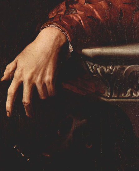 Porträt des Bartolomeo Panciatichi, Detail 