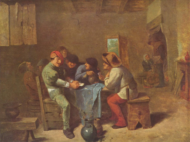 Peasant Card Players in a Tavern 