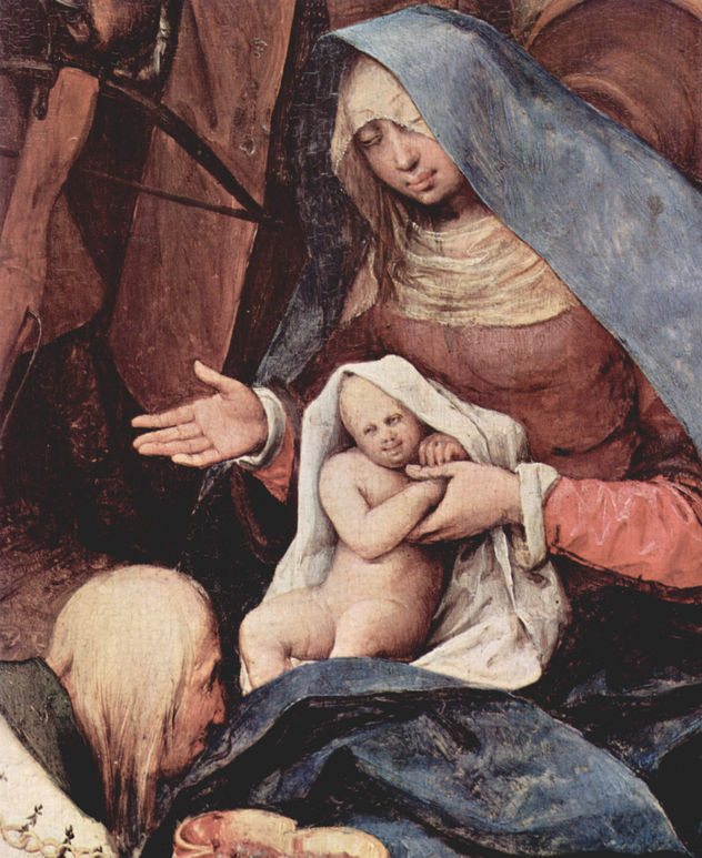 Adoración de los Magos, detalle