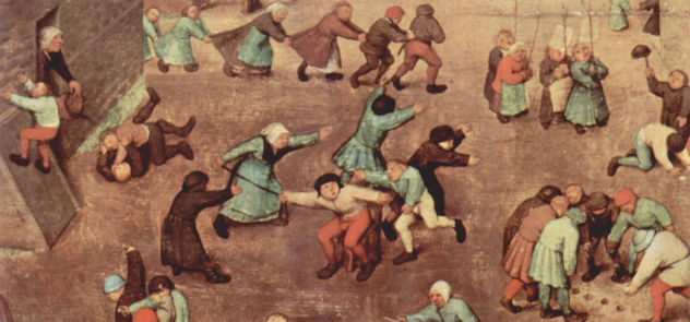 Serie de las llamadas pinturas arqueadas, escena