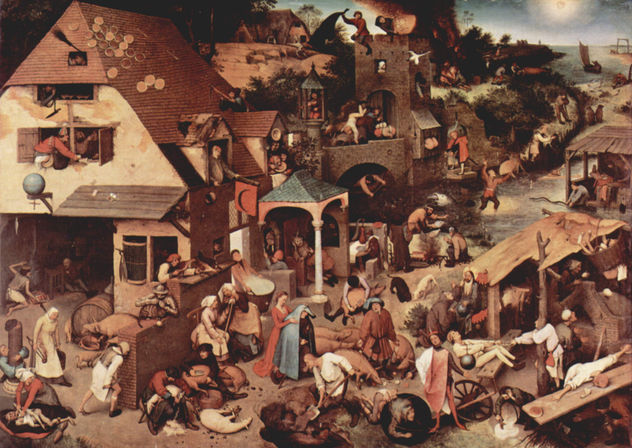 Serie de las llamadas pinturas arqueadas, escena