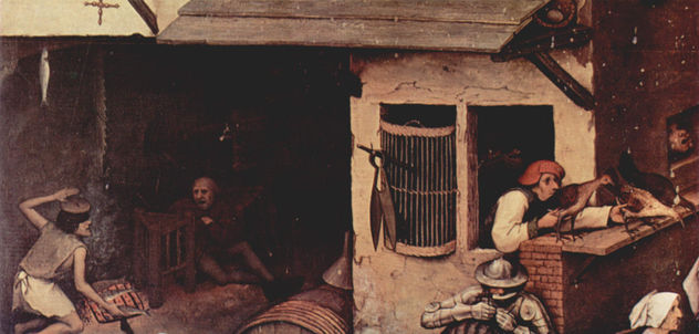 Serie de las llamadas pinturas arqueadas, escena