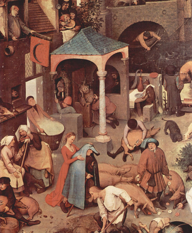 Serie de las llamadas pinturas arqueadas, escena