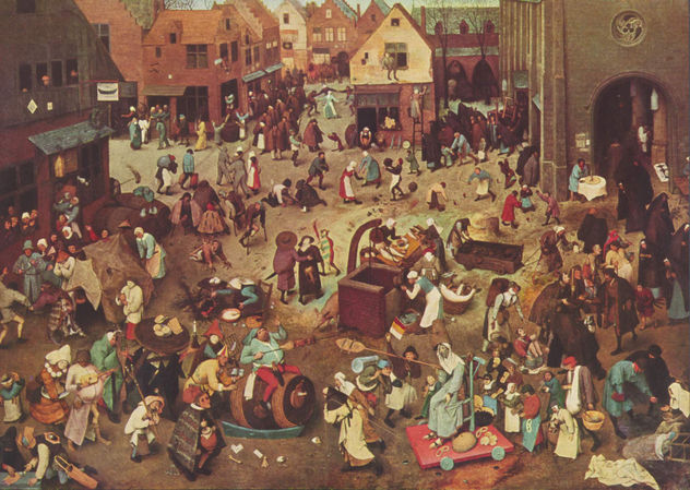 Serie de las llamadas pinturas arqueadas, escena