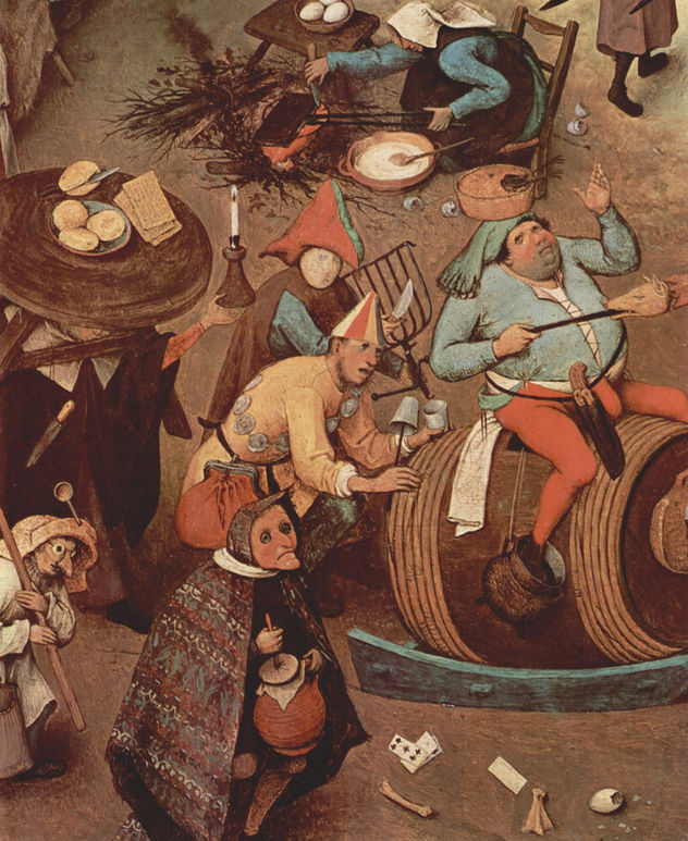 Serie de las llamadas pinturas arqueadas, escena