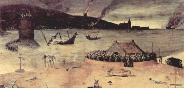 El Triunfo de la Muerte, detalle