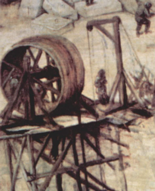 The Tower of Babel, detail