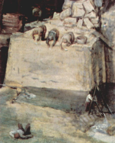 The Tower of Babel, detail 