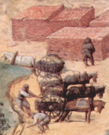 The Tower of Babel, detail 