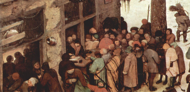 Census in Bethlehem, detail 