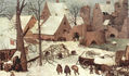Census in Bethlehem, detail